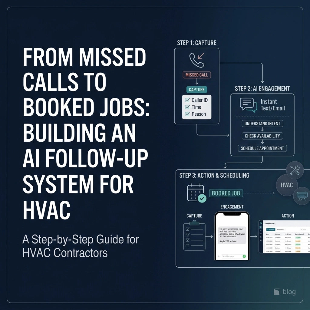 From Missed Calls to Booked Jobs: Building an AI Follow-Up System for HVAC